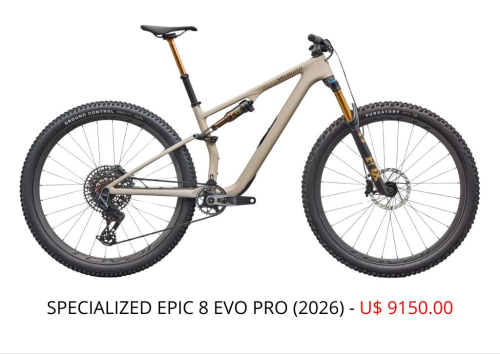 BIKE SPECIALIZED EPIC 8 EVO PRO - 2026