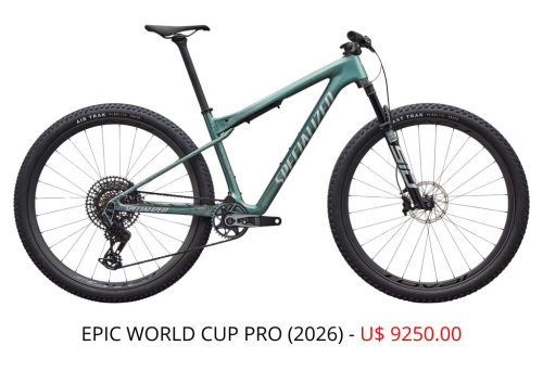 BIKE SPECIALIZED EPIC WORLD CUP PRO - 2026