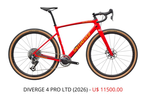 BIKE SPECIALIZED DIVERGE 4 PRO LTD - 2026