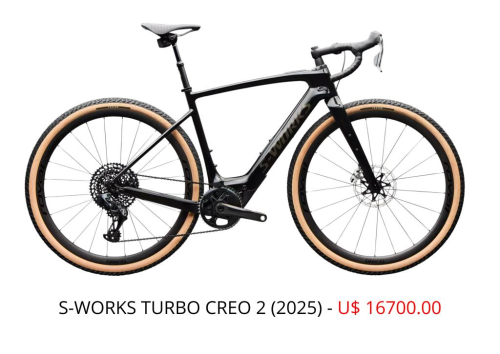 BIKE SPECIALIZED S-WORKS TURBO CREO 2 - 2025