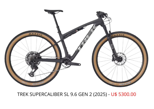 BIC. TREK SUPERCALIBER SL 9.6 GEN 2 - 2025
