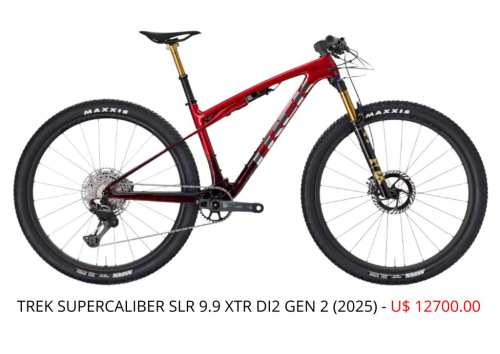 BIC. TREK SUPERCALIBER SLR 9.9 XTR DI2 GEN 2 - 2025