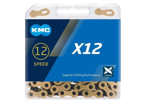 CORRENTE KMC X12 TI NITRIDER 12V BLK/GLD